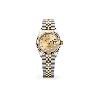 ROLEX LADY-DATEJUST OYSTER, 28 MM, OYSTERSTEEL AND YELLOW GOLD M279173-0011